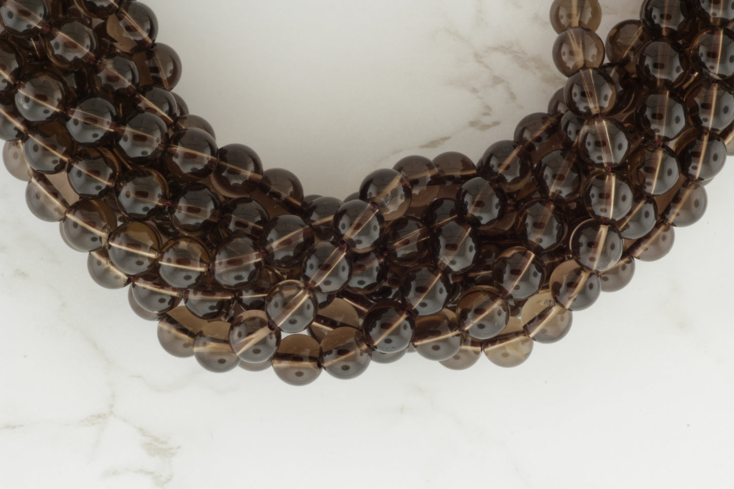 Brown Smoky Quartz 8mm Smooth Rounds