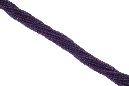 Amethyst 2mm Faceted Rondelles