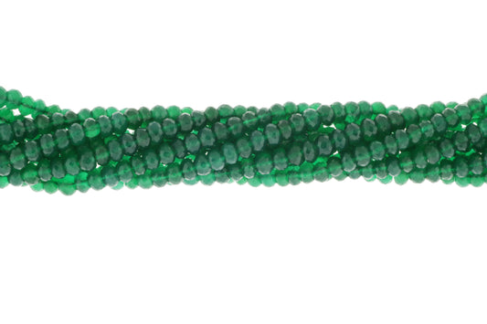 Green Onyx 6mm Faceted Rondelles