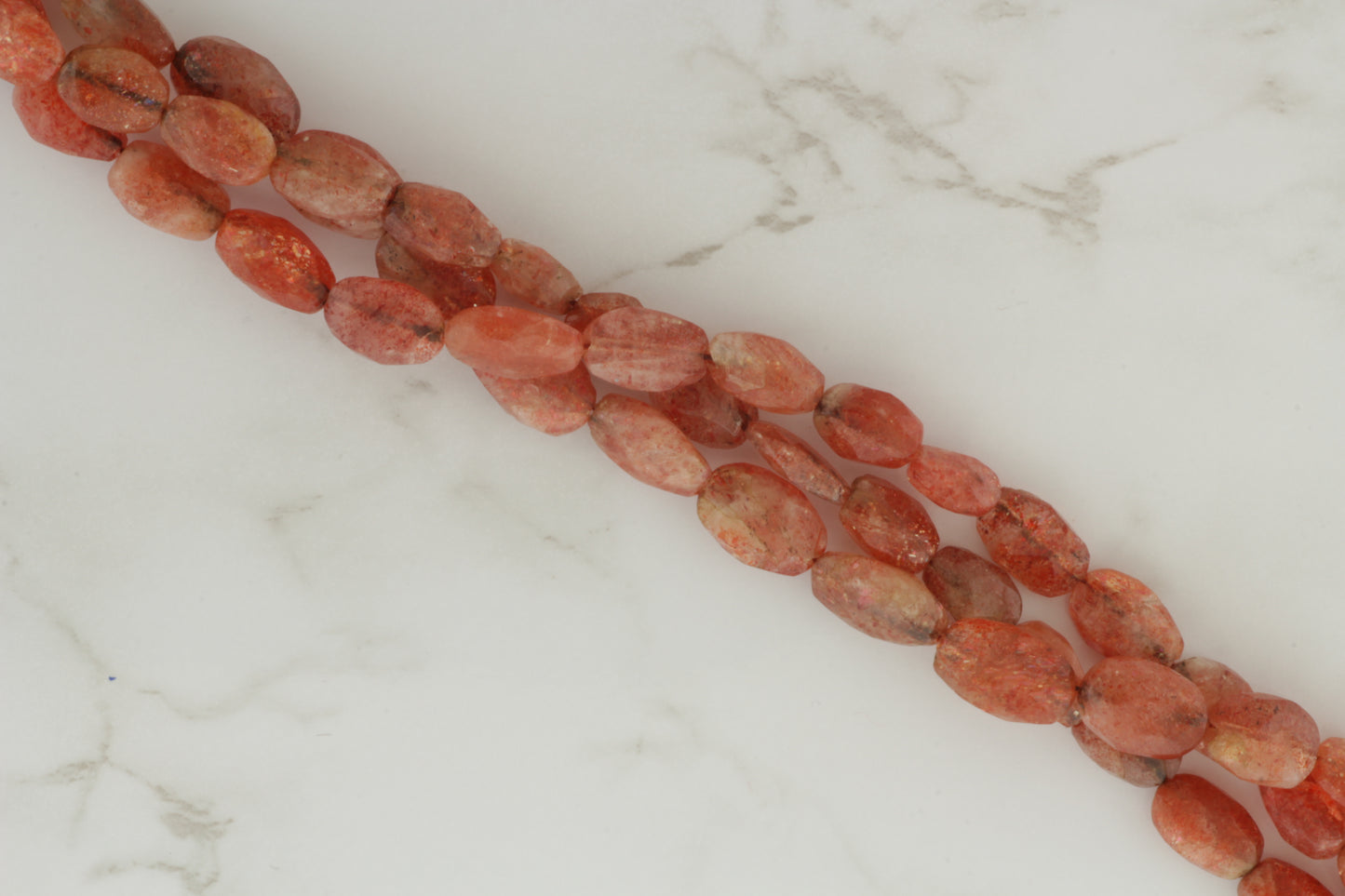 Brown Sunstone 10x7mm Faceted Ovals