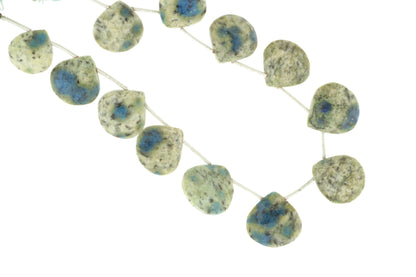 K2 Jasper 15mm Faceted Heart Shaped Briolettes