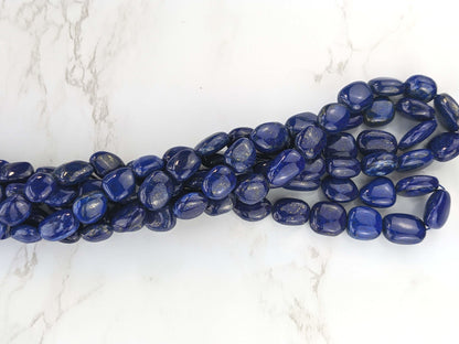Royal Blue Lapis Lazuli 12x9mm Smooth Nuggets