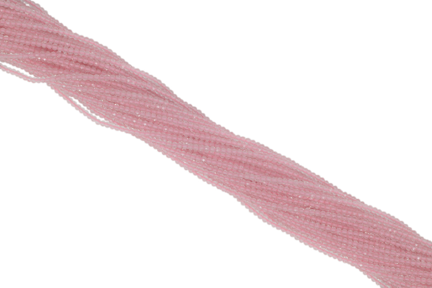 Rose Quartz 2mm Faceted Rounds