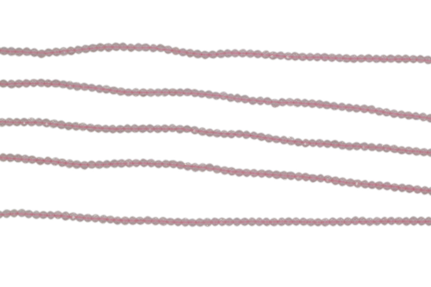 Rose Quartz 2mm Faceted Rounds