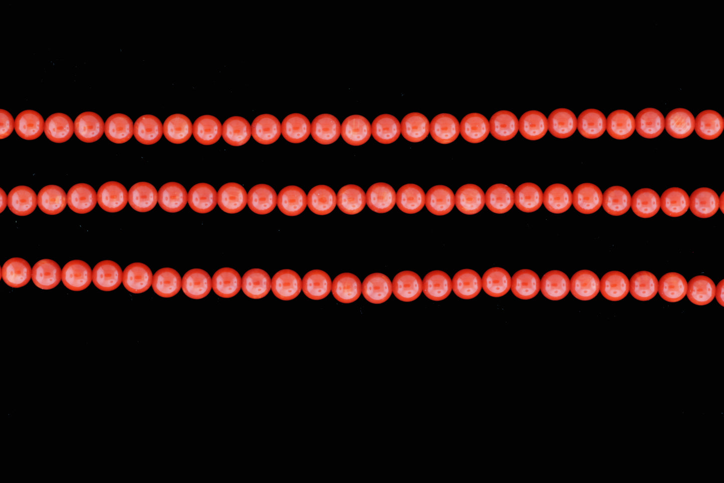 Orange Coral 5mm Smooth Rounds