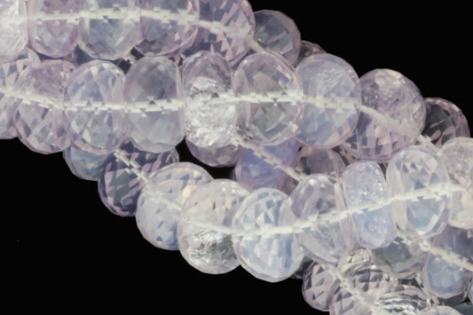 Ombre Lavendar Scorpiolite 9mm Faceted Rondelles