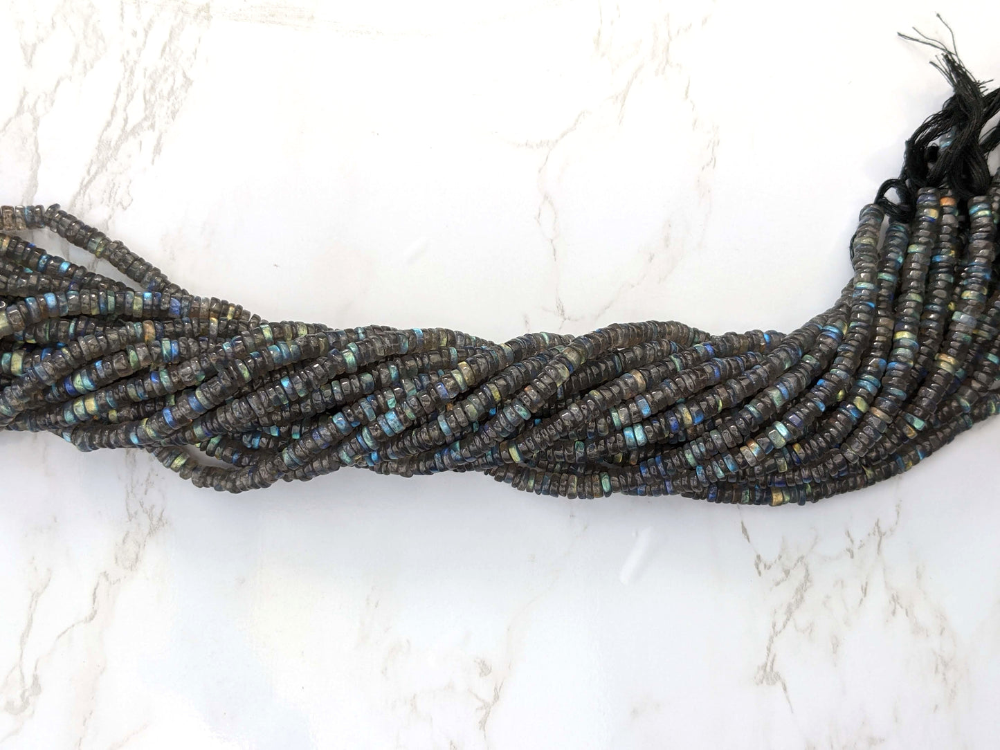 Blue Labradorite 5mm Smooth Tires