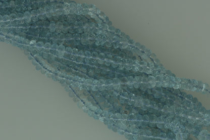 Blue Aquamarine 5mm Faceted Rondelles