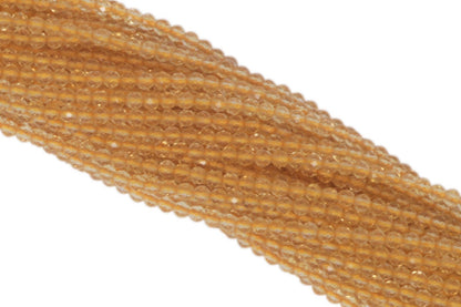 Citrine 2.5mm Faceted Rounds