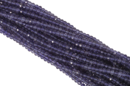 Iolite 2.5mm Faceted Rondelles