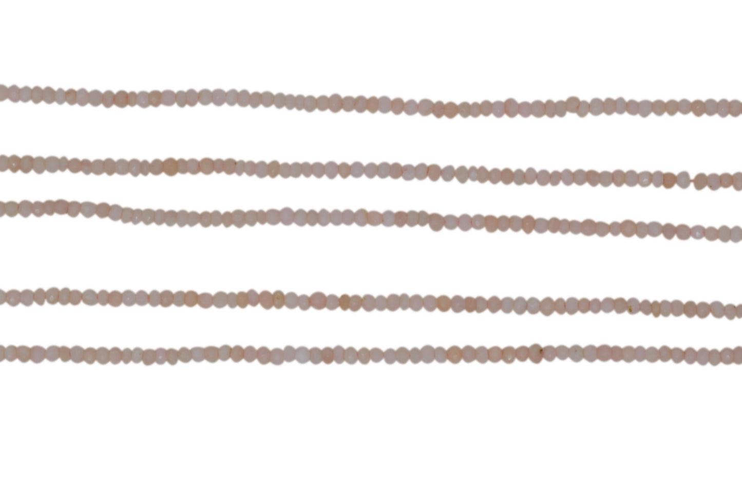 Light Pink Opal 3mm Faceted Rondelles