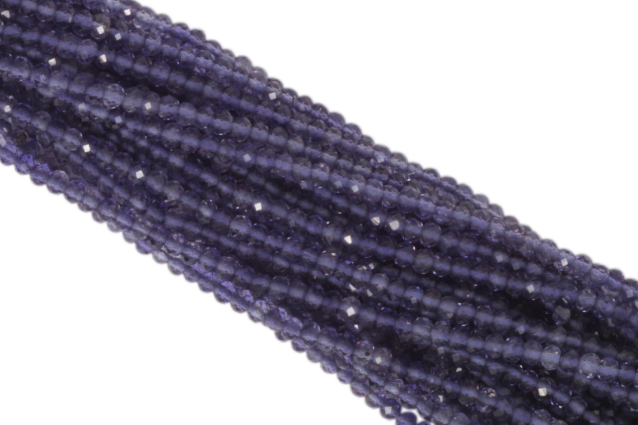 Iolite 2.5mm Faceted Rondelles