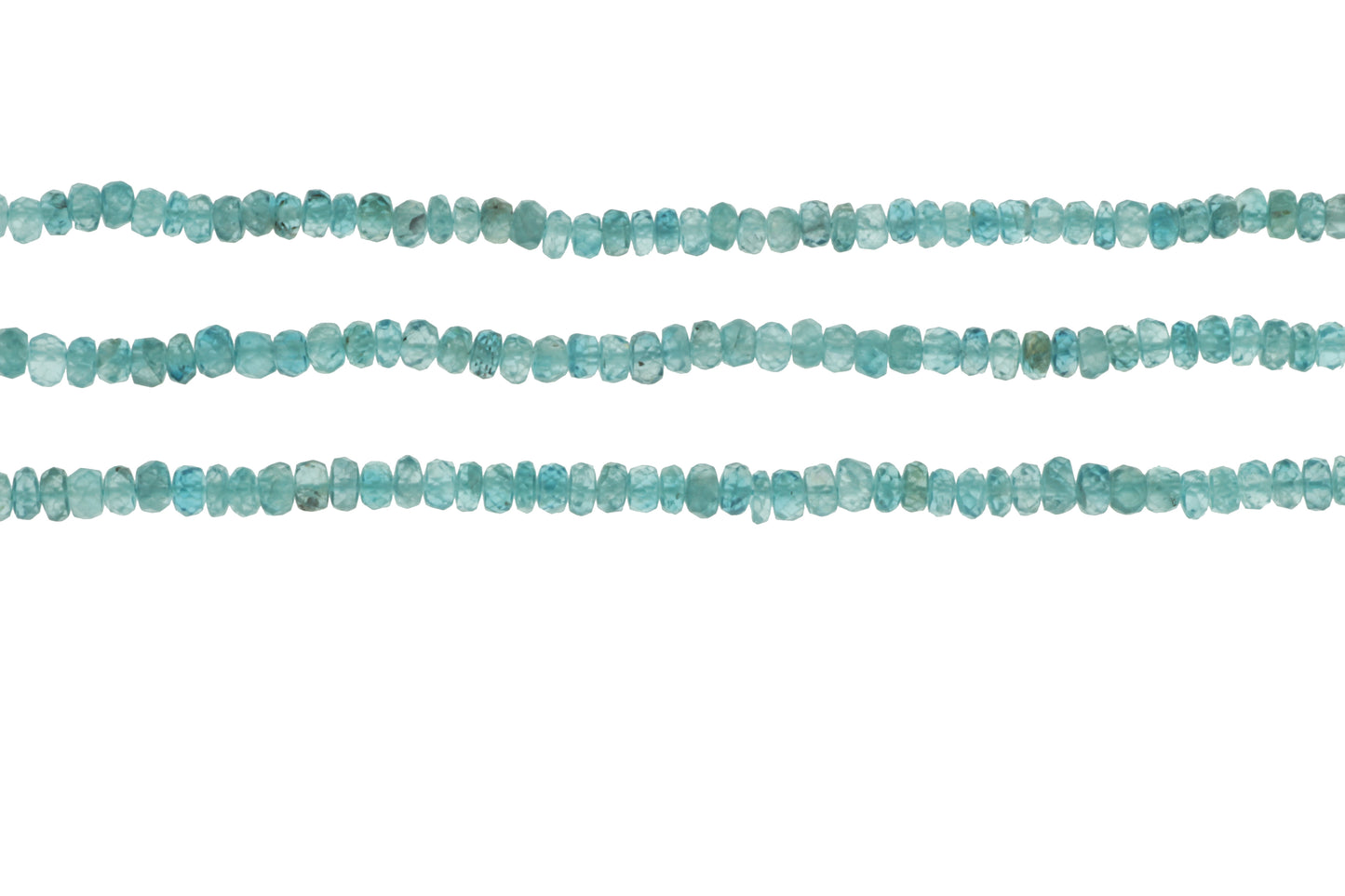 Blue Zircon 5mm Faceted Rondelles