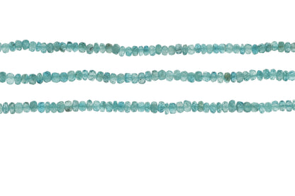 Blue Zircon 5mm Faceted Rondelles