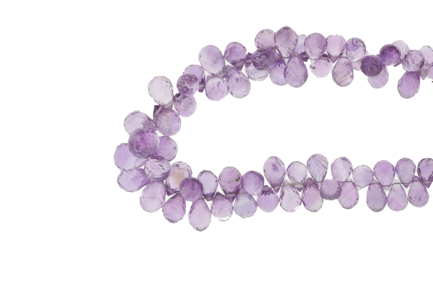 Light Purple Amethyst 9x6mm Faceted Teardrop Briolettes