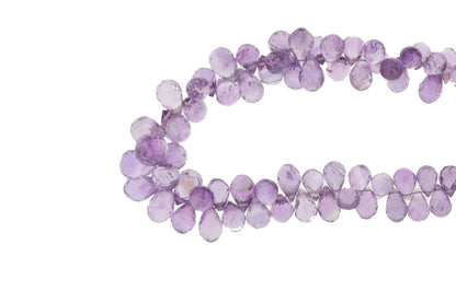 Light Purple Amethyst 9x6mm Faceted Teardrop Briolettes