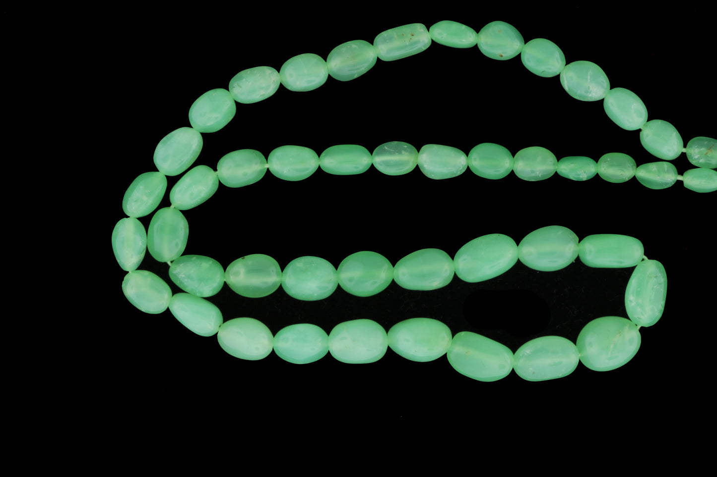 Light Green Chrysoprase 8x6mm Smooth Nuggets