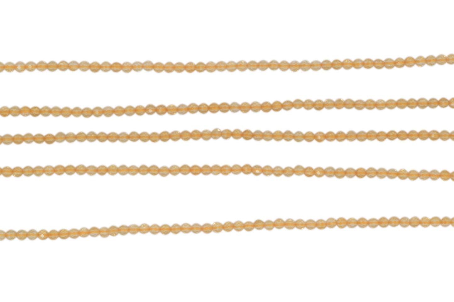 Citrine 2.5mm Faceted Rounds