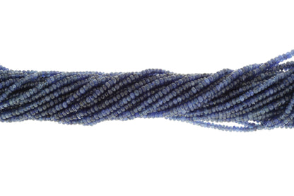 Royal Blue Sapphire 3mm Faceted Rondelles