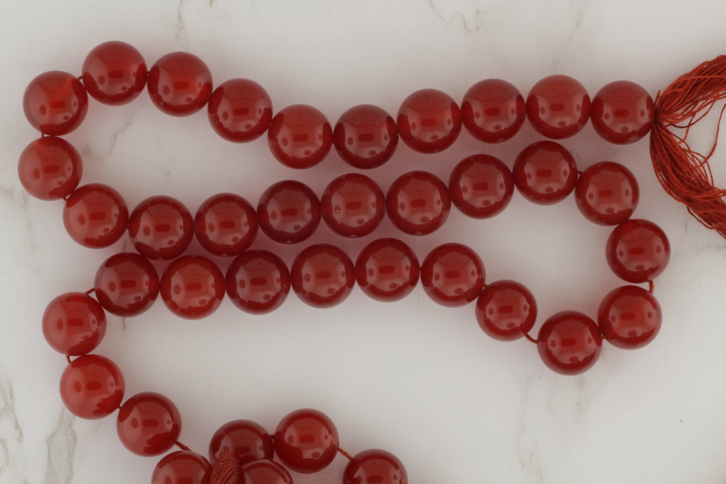 Burnt Orange Carnelian 10mm Smooth Rounds