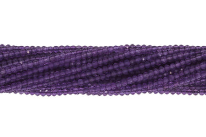 Purple Amethyst 2.5mm Faceted Rounds