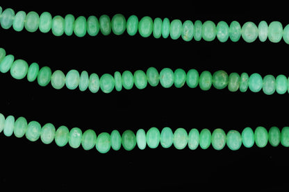 Ombre Chrysoprase 8mm Smooth Rondelles
