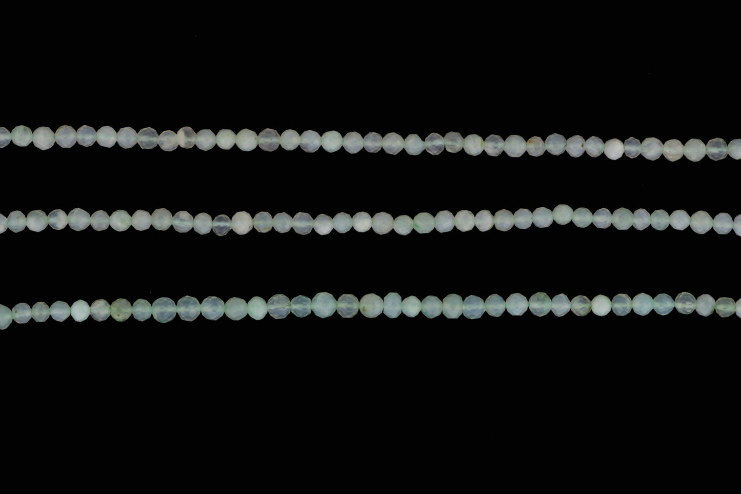 Blue Peruvian Opal 3.5mm Faceted Rounds