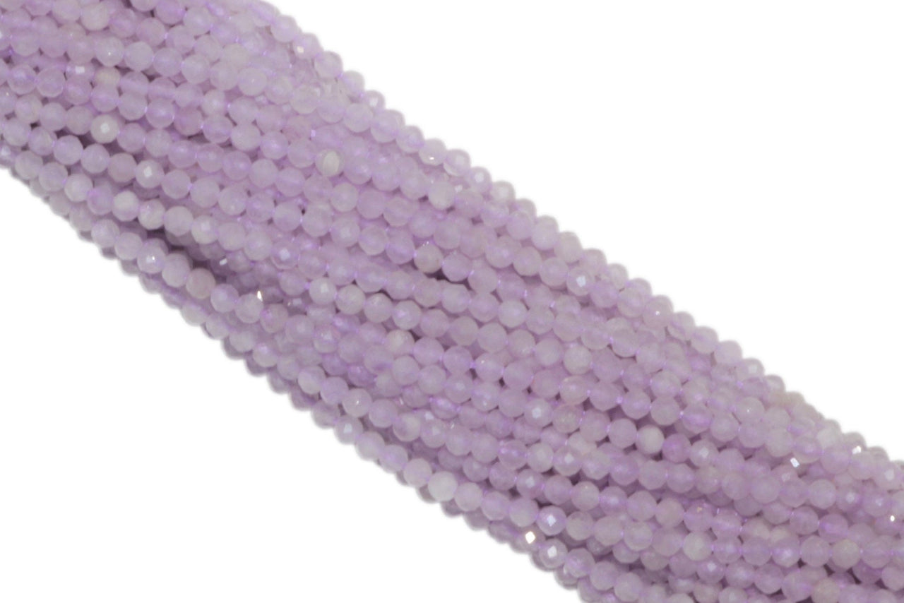 Lavender Amethyst 2.5mm Faceted Rounds