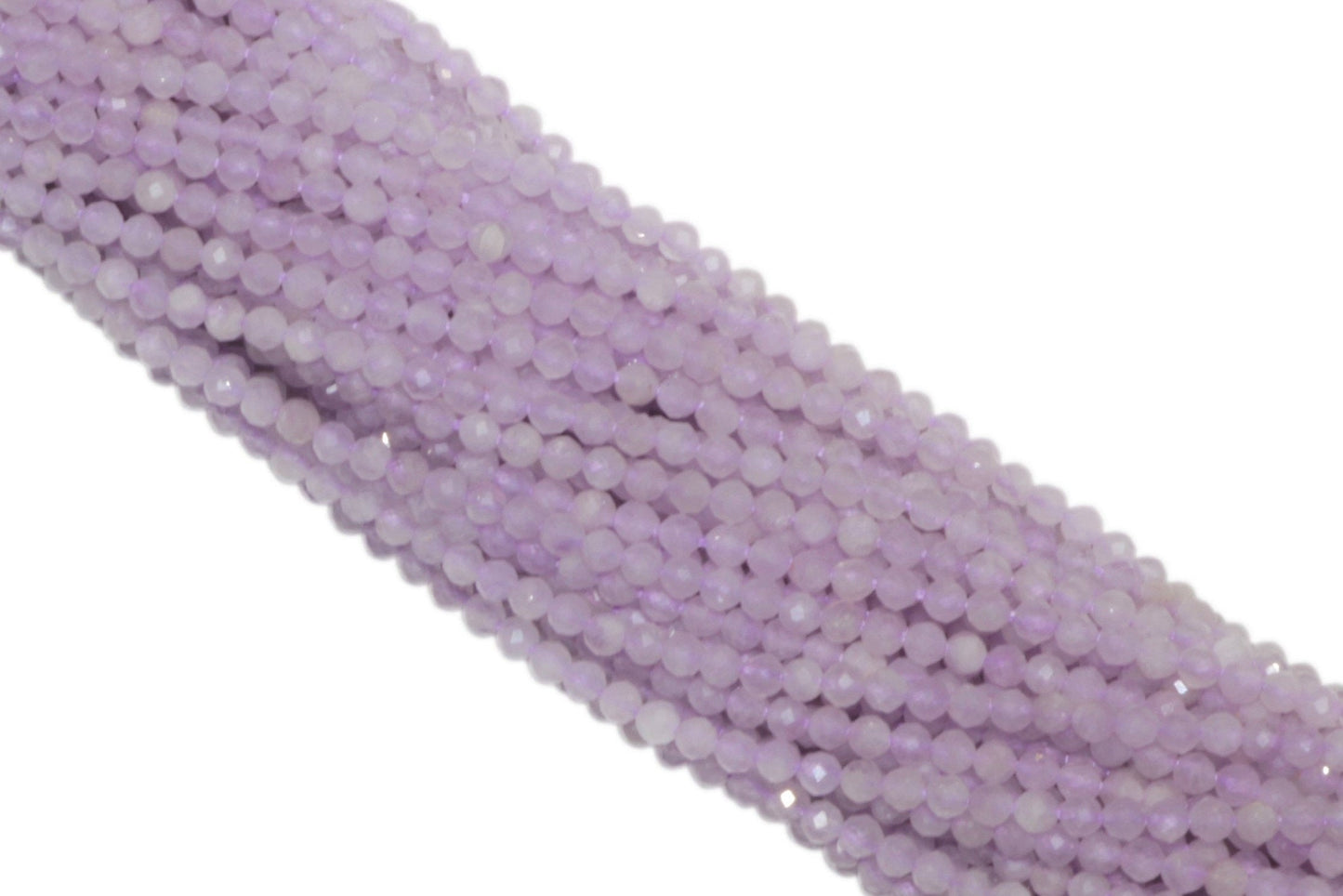 Lavender Amethyst 2.5mm Faceted Rounds