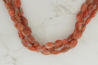 Brown Sunstone 10x7mm Faceted Ovals