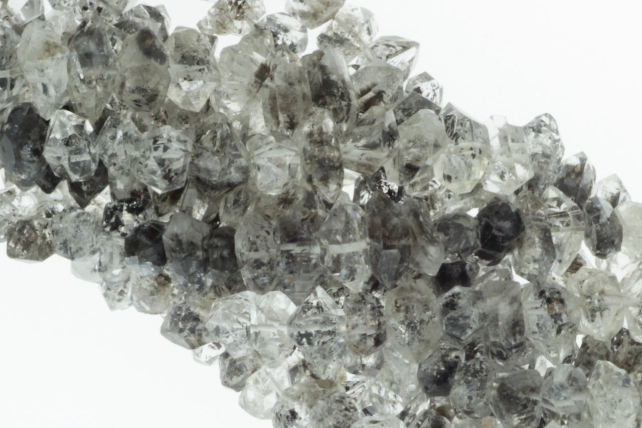 Dark Herkimer Diamond Quartz 7mm Freeform Chips