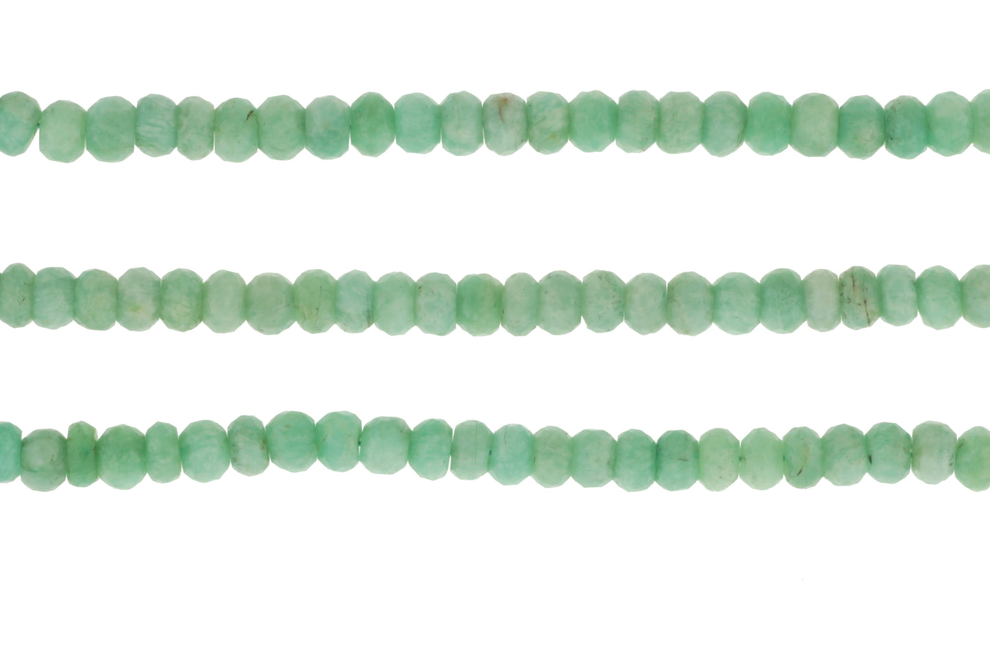 Blue Amazonite 7mm Faceted Rondelles