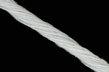 Clear Rock Crystal Quartz 3mm Faceted Rondelles