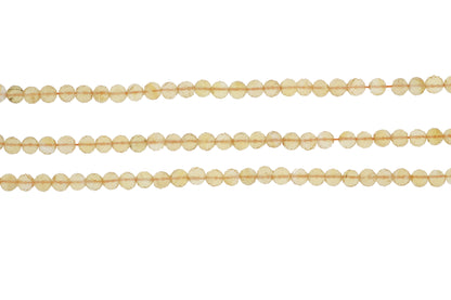 Yellow Citrine 5mm Faceted Rounds