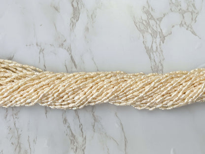 White Freshwater Pearl 3x5mm Biwa Sticks