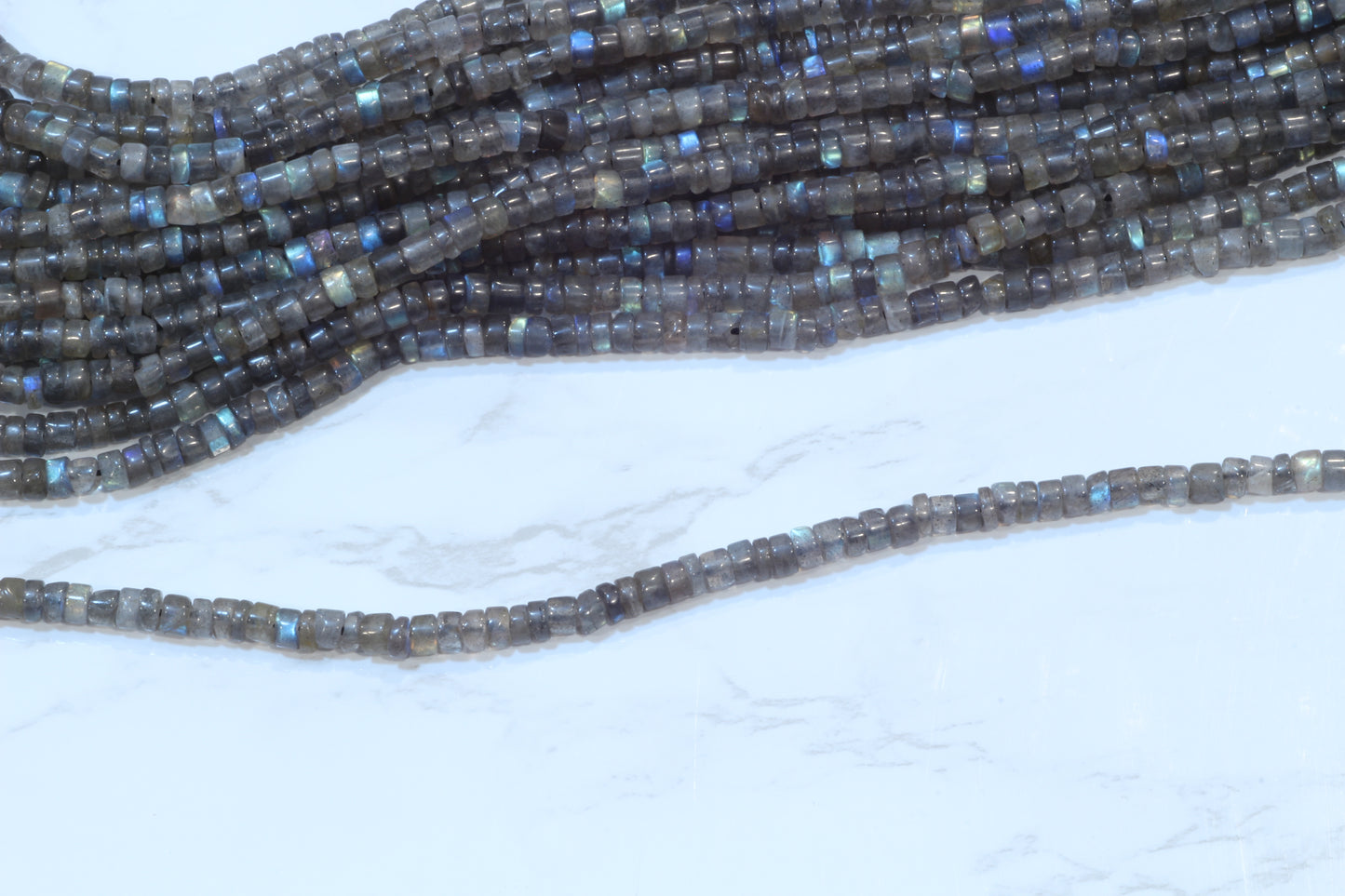 Blue Labradorite 4.5mm Smooth Tires