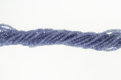 Blue Tanzanite 4mm Smooth Rondelles