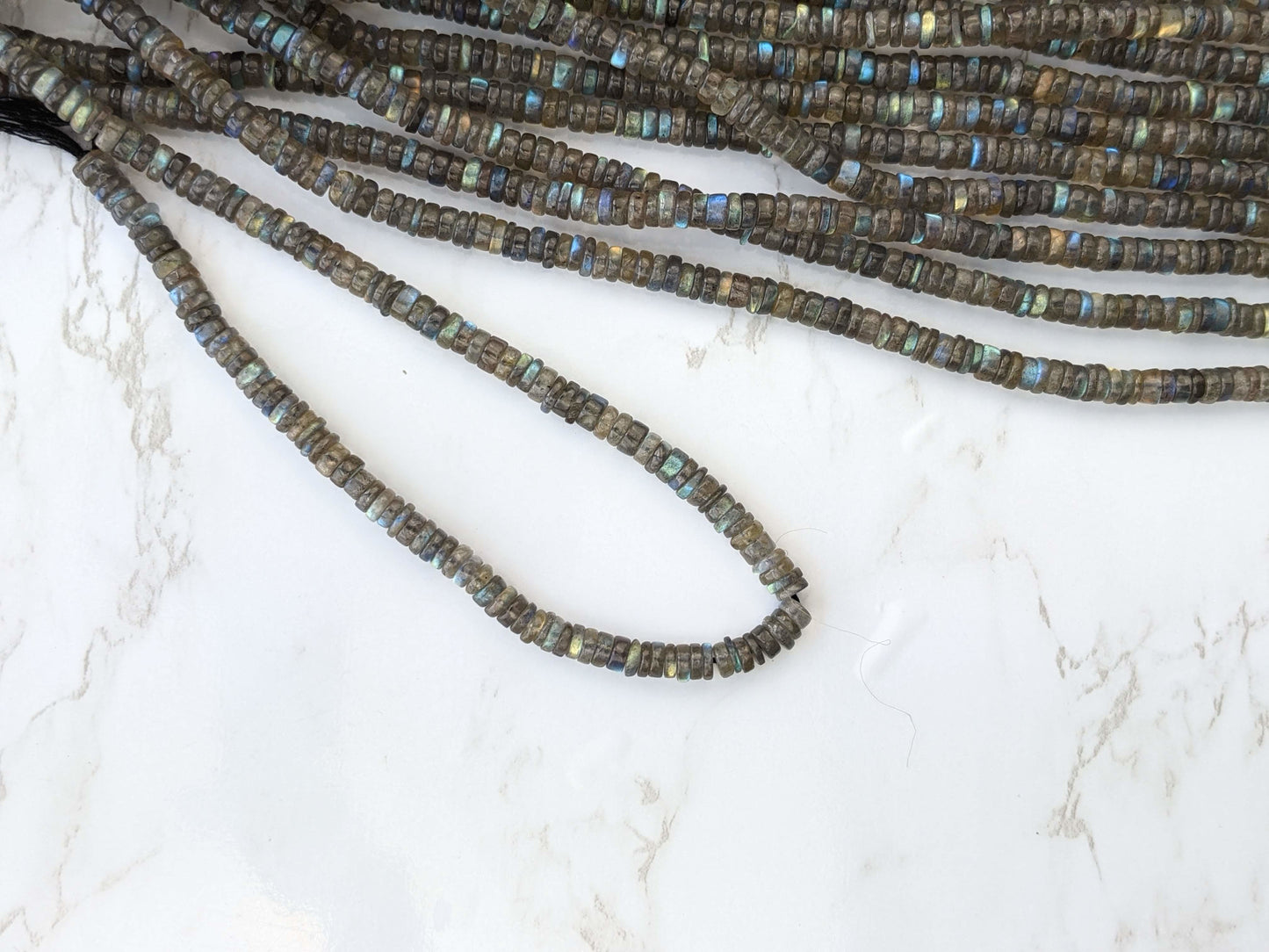 Blue Labradorite 6mm Smooth Tires