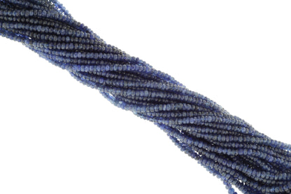 Royal Blue Sapphire 2mm Faceted Rondelles