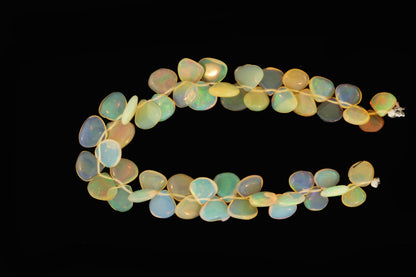 Ethiopian Opal 8mm Smooth Heart Shaped Briolettes