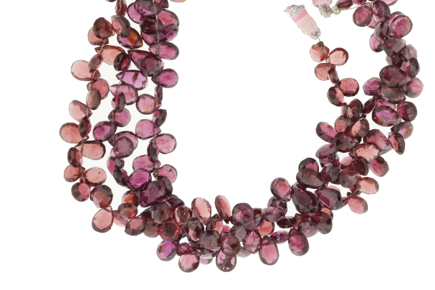 Rhodolite Garnet 9x5mm Faceted Pear Shaped Briolettes