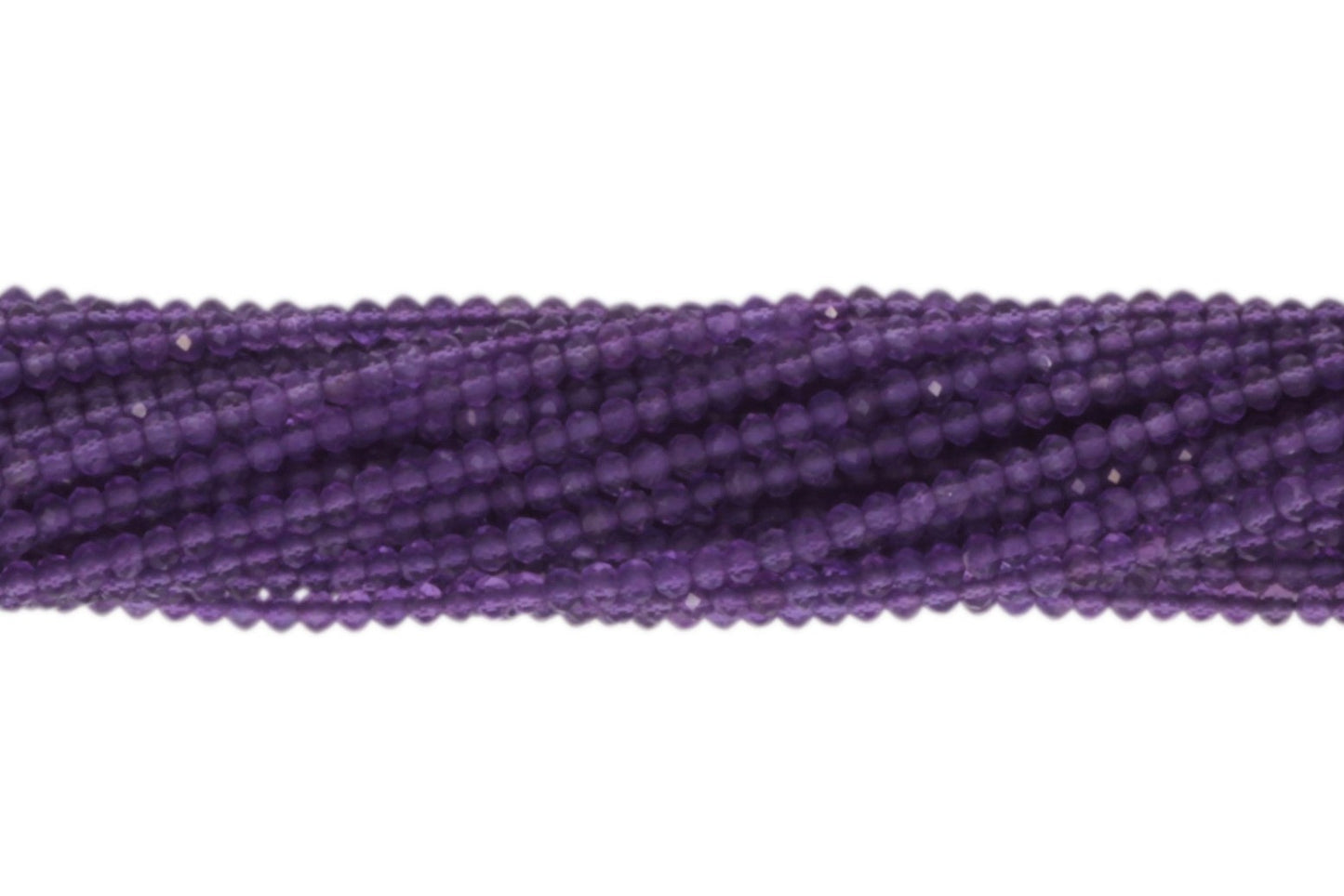 Amethyst 2mm Faceted Rondelles