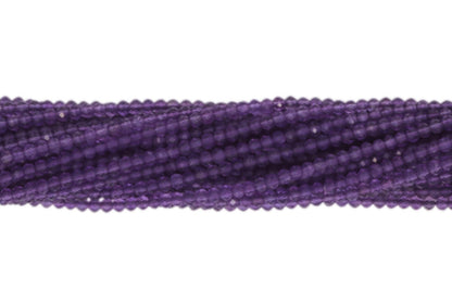 Amethyst 2mm Faceted Rondelles