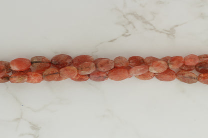 Brown Sunstone 10x7mm Faceted Ovals