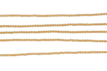 Dark Yellow Citrine 2.5mm Faceted Rounds