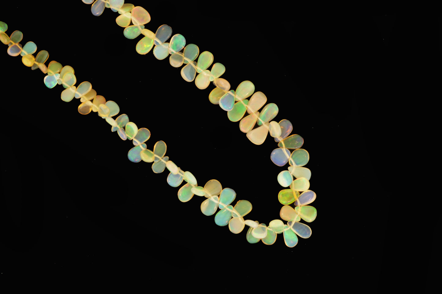 Ethiopian Opal 6x3mm Smooth Pear Shaped Briolettes