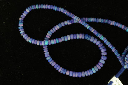 Purple Ethiopian Opal 3mm Smooth Rondelles