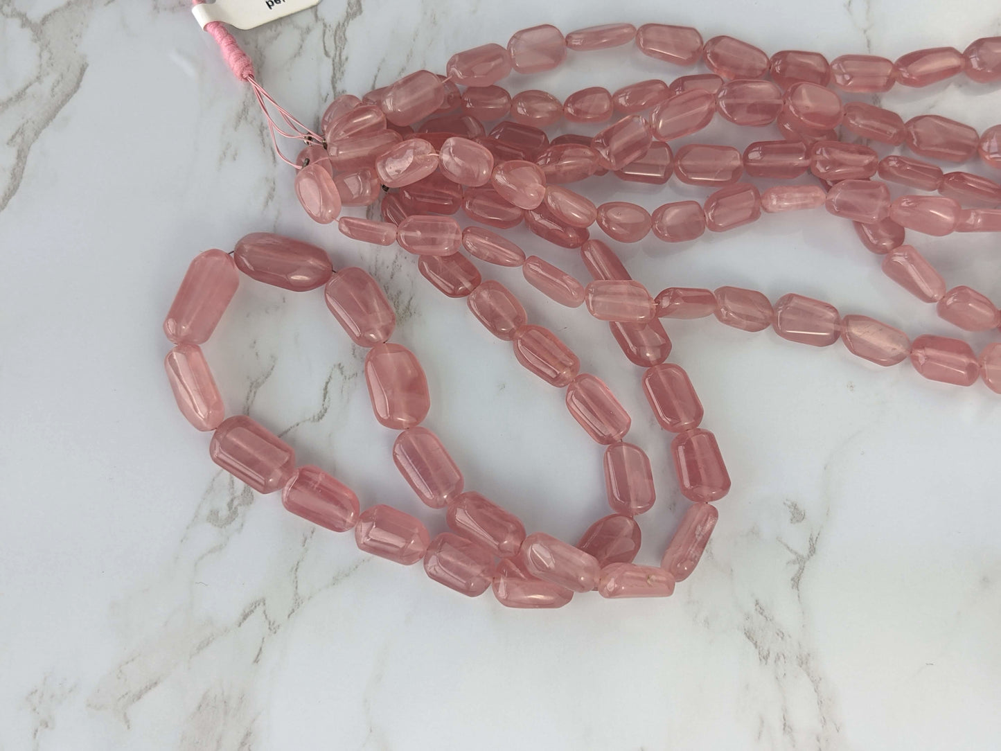 Deep Pink Rose Quartz 11x9mm Smooth Nuggets