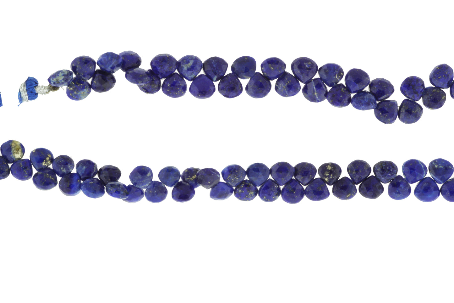 Royal Blue Lapis Lazuli 7mm Faceted Heart Shaped Briolettes