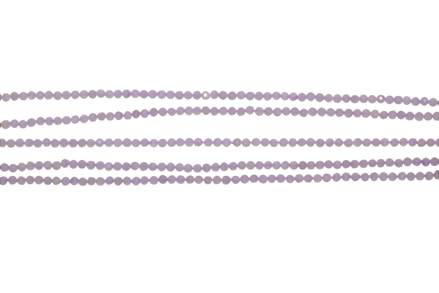 Lavender Amethyst 2.5mm Faceted Rounds